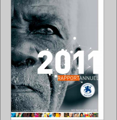 Couverture du rapport annuel de la fondation Mérieux